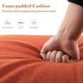 thumbnail image 3 of Costway 2 PCS Outdoor Chaise Lounge Cushion with Hook & Loop Fastener Fixing Straps Patio Orange, 3 of 4