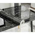 thumbnail image 3 of Gray Marble Self-Adhesive Wallpaper Waterproof Vinyl Peel and Stick Wallpapers for Old Furniture Kitchen Countertop Granite Film, 3 of 9