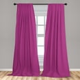thumbnail image 5 of Ambesonne Magenta Curtains, Traditional Circles, Pair of 28"x63", Magenta and Eggplant, 5 of 5