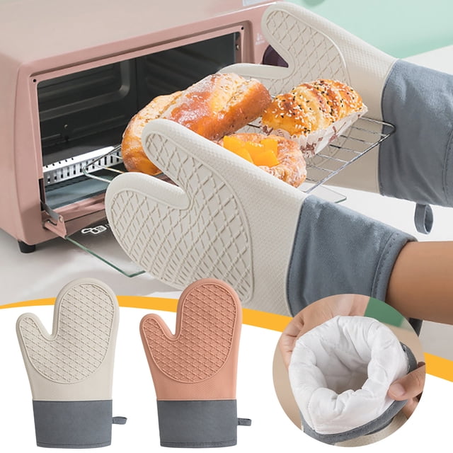 XWSHYW Utensilios y Gadgets de Cocina. Guantes para Microondas Aislamiento Antiescaldado Horno Especial Cocina Hornear Artefacto Grueso a Prueba de Calor de Alta Temperatura