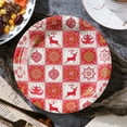 thumbnail image 2 of Btomtd Christmas Party Paper Plates 9" with Painted for Holiday Events 10 Count, Disposable Plates with Water Proof and Oil Draining Features, Thickened Sturdy Pulp Tableware, C, 2 of 6