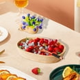 thumbnail image 6 of Oval Wooden Bowl Boat Shape Solid Wooden Food Plate Creative Wooden Bowl Salad Bowl Dried Fruit Tray Wooden Tableware for Kitchen Decoration Type 4, 6 of 10