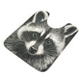 thumbnail image 3 of 2 Piece Soft Bathroom Rug Set An Adorable Raccoon Bath Mat and U-Shaped Toilet Contour Rug (16"x24"+20"x24"), 3 of 9