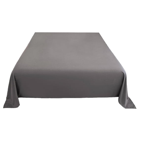 Solid Color Polyester Bed Sheet 70.87x90.55in Machine Washable Skin-Friendly Fitted Corner Sheet for All Mattress Sizes (8 Color Options)
