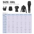 thumbnail image 2 of Trajes deportivos de 5 piezas para mujer Fitness Yoga Running Chándales atléticos, 2 of 6