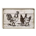 thumbnail image 1 of Coq de Ferme Vintage Bloc Signe Décoration Murale, 1 of 1