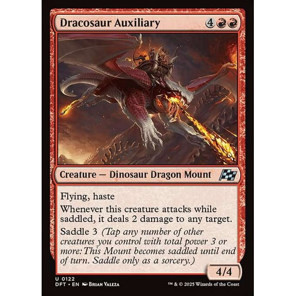 MtG Aetherdrift Uncommon Dracosaur Auxiliary #122