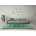 thumbnail image 3 of Ahgly Company Indoor Rectangle Persian Turquoise Blue Traditional Area Rugs, 2' x 4', 3 of 4
