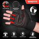 thumbnail image 2 of Guantes de gimnasio para mujeres y hombres, para fitness, levantamiento de pesas, muñequeras, entrenamiento de culturismo, deportes, ejercicio, ciclismo, a prueba de golpes., 2 of 5