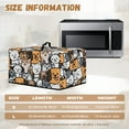 thumbnail image 6 of Whosucclay Cartoon Dog Print Microwave Oven Dust Cover, Heat-Resistant Microwave Dust Cover Case, Dust-Proof Protection for Toaster Oven, Air Fryer 20.9" x 15.7" x 12.4"inches-L, 6 of 7