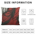 thumbnail image 5 of PRATYUS   Throw Pillow Covers Gray Black Red Floral Retro Bold Grey Spiral Crimson White Stripe Brick Decorative Pillow Cases Home Decor Square Pillowcases White, 5 of 5