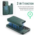 thumbnail image 2 of Designed for Samsung Galaxy S24+ Wallet Phone Case,Magnetic Detachable Flip Card Holder,Back Flip Kickstand,Compatible with Mag-Safe,2-in-1 PU Leather Heavy Duty Shockproof Phone Case,Green, 2 of 10
