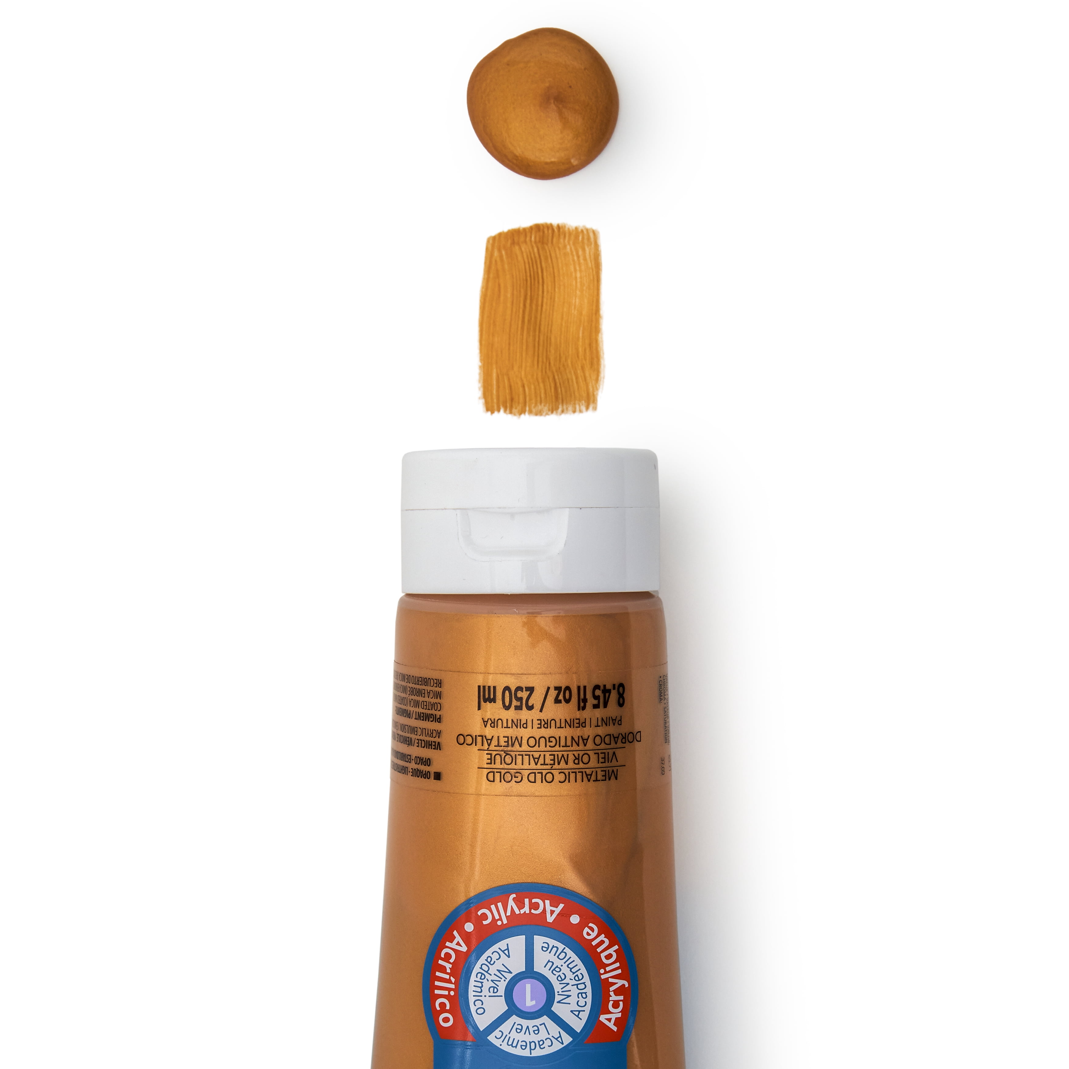 Artist's Loft 8.5 oz Metallic Gold Paint - Rich, Opaque, Water-Based Paint, Fast-Drying & Non-Toxic - Ideal for Canvas, Wood, DIY Projects & Decorative Art, 9 Pack