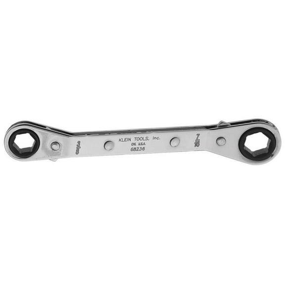 Klein Tools 68236 3/8 in. x 7/16 in. Reversible Ratcheting Box Wrench