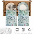 thumbnail image 5 of Teal Blue Coastal Kitchen Towels Set of 4, Nautical Starfish Shells Ocean Sea Absorbent Dish Towels for Kitchen, Microfiber Hand Towel, Quick Drying Tea Towel for Cleaning Decorative Dishcloths, 5 of 7