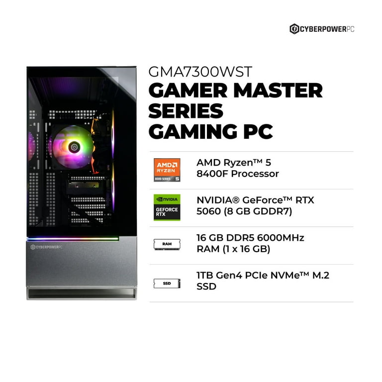 その他 Achievement Technology Master Program CyberPowerPC Gamer Master Gaming Desktop, AMD Ryzen 5 8400F
