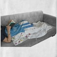 thumbnail image 6 of 100th Birthday Soft Flannel Fleece Throw Blanket, Party Themed Wish for 100 Years Old Colorful Dots Happiness Image, Cozy Plush for Indoor and Outdoor Use, 60" x 80", Multicolor, by Ambesonne, 6 of 6