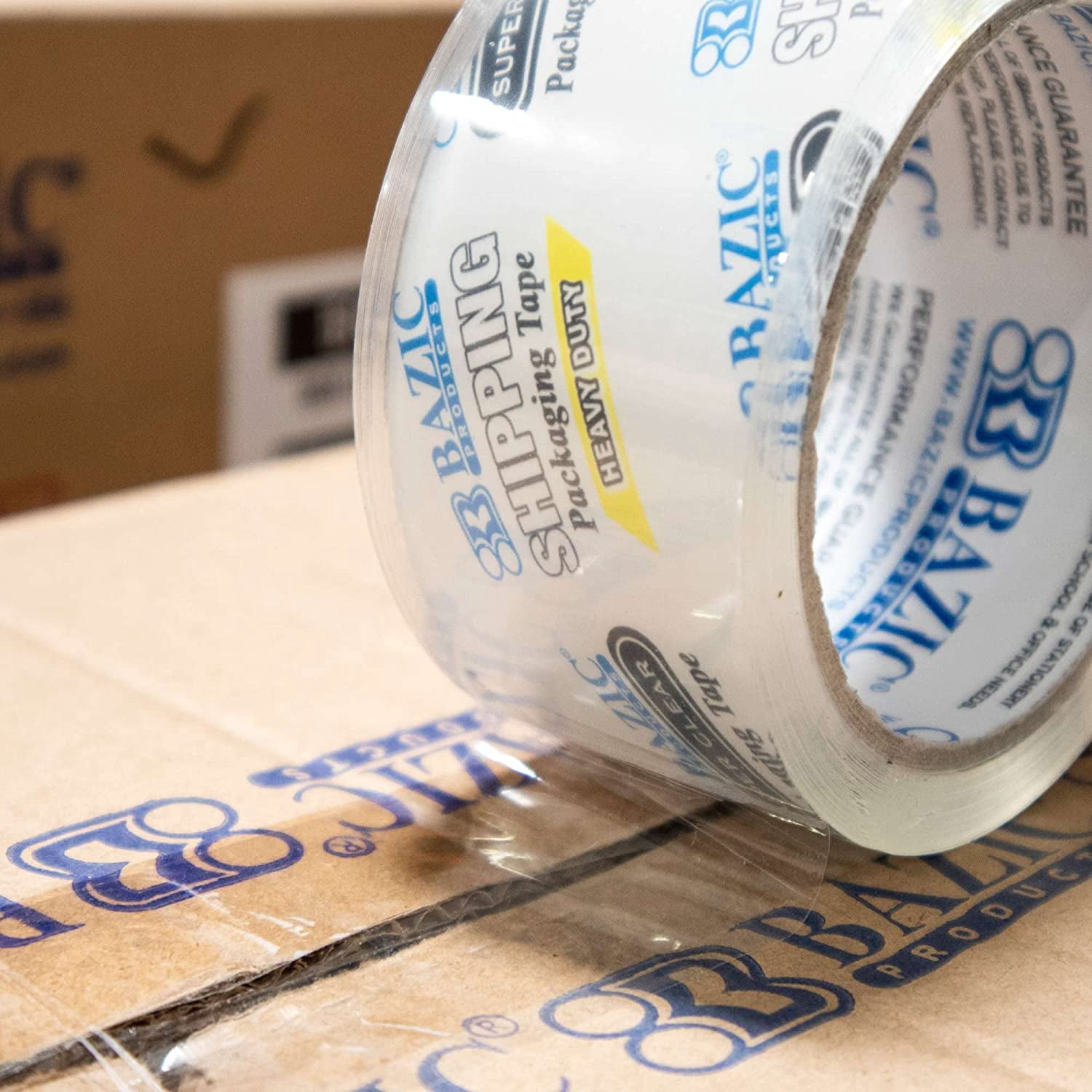 Bazic 915  1.88'' x 54.6 Yards Super Clear Heavy Duty Packing Tape   Case OF 36