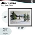 thumbnail image 4 of Stupell Industries Transitional Winter Forest Frosty Hills Black Framed Print Under Glass, 20 x 14, by Petals Prints Design, 4 of 8