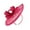 Rose Red, variant on CSChome Fascinator Hat Bowknot Decor Elegant Fascinator Hat with Hair Hoop Sweet Decorative Retro Flax Bridal Pillbox Hat Hair