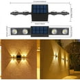 thumbnail image 4 of YVE Solar Deck Lights Outdoor, IP65 Waterproof LED Solar Wall Lights Auto On Off Bright Solar Fence Light for Patio, Backyard, Porch, Pool, Pathway (Warm Light, 1P)-0621, 4 of 5