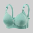 thumbnail image 2 of Sopiago Womens Wireless Bras Full Coverage Comfortable Seamless Everyday Bras Soft Light Support Soft Bralettes for Women Mint Green,44, 2 of 7