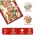 thumbnail image 6 of Christmas Gingerbread Man Candy Table Runner Winter Xmas Holiday Table Runners Decoration for Home Party Table Decor 13x72inch, 6 of 7
