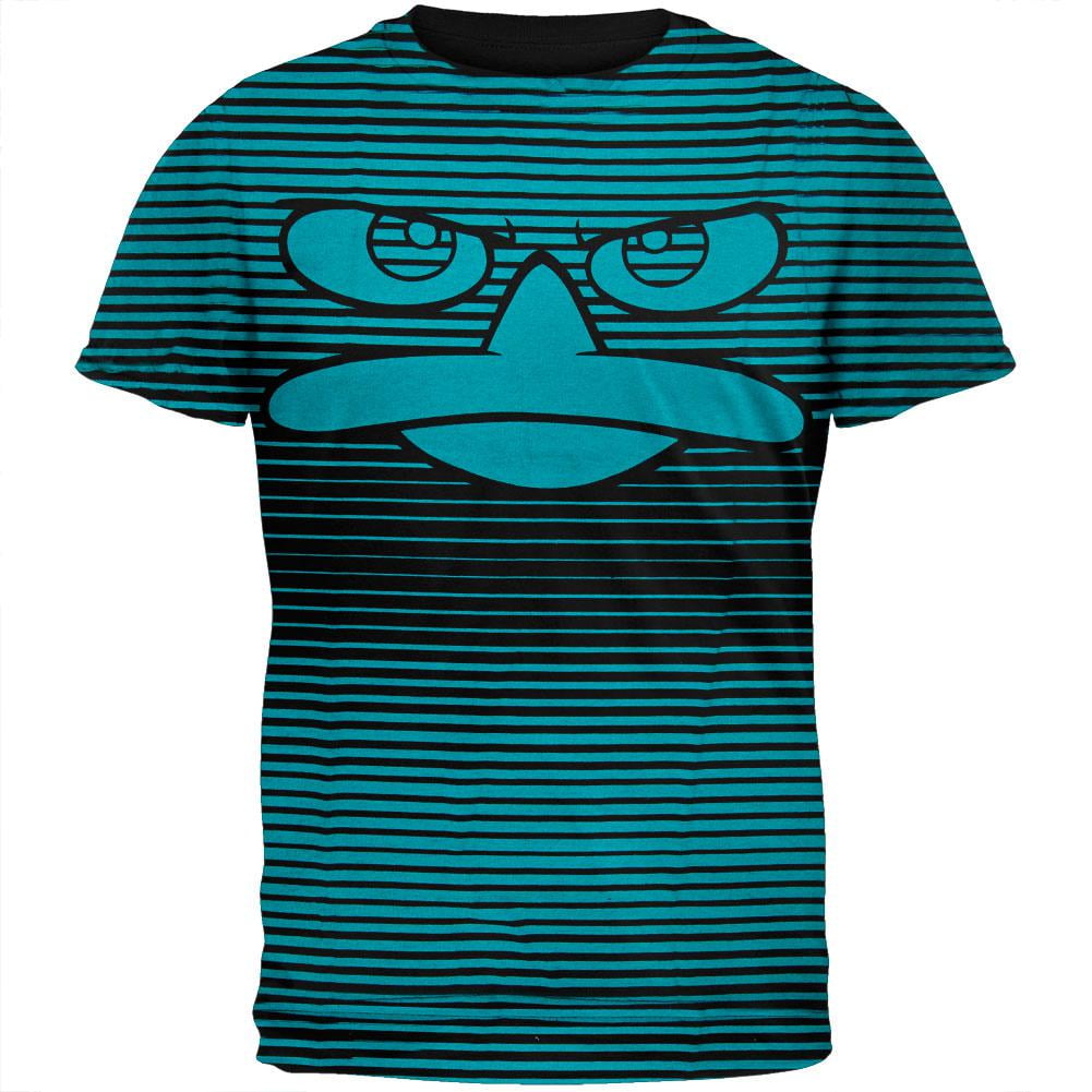 Phineas and Ferb - Phineas & Ferb - Striped P All-Over T-Shirt - Small - Walmart.com - Walmart.com