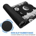 thumbnail image 6 of Long Mouse Pads for Desk,Black White Moon Flower Mountain Pattern Desk Mats on Top Of Desks, Desk Mouse Pad Extra Large with 3mm Non-Slip Base and Stitched Edge for Gaming,Office,Work,Home 35.4"x15.7", 6 of 6