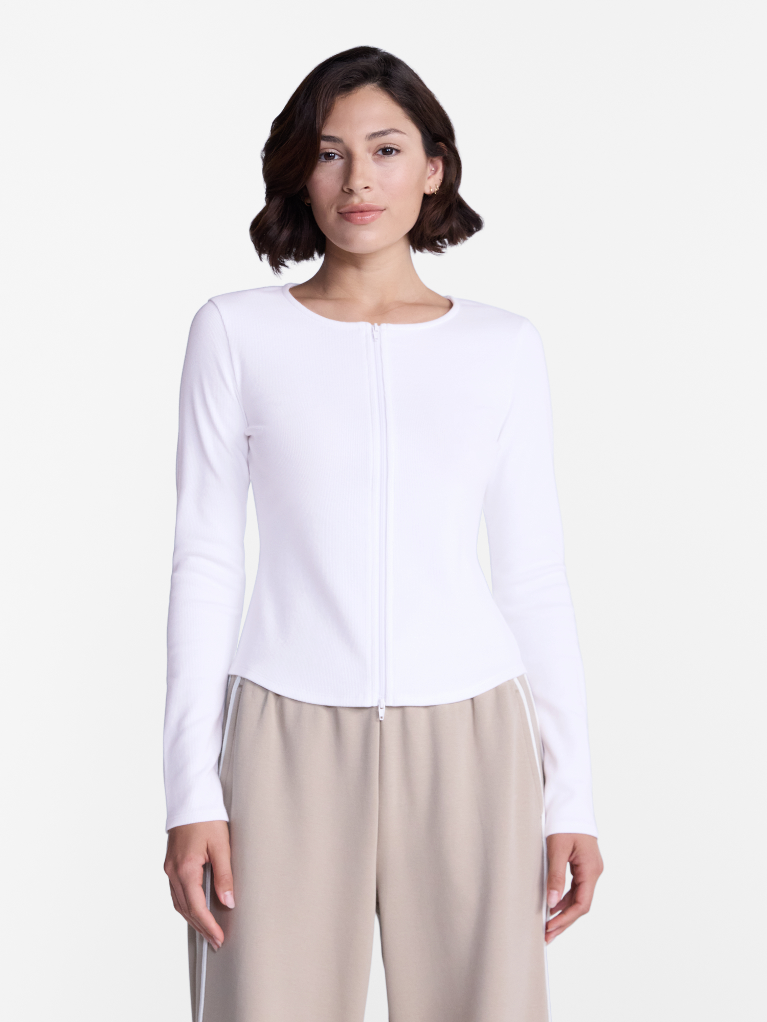 Avia Women's Ribbed Zip Front Cardigan photo 1