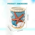 thumbnail image 2 of Seaside Splendor Toothbrush Holder – Beautifully Detailed 3D Ocean Elements, Seashells, Starfish, Premium Resin for Coastal Bathrooms, Guest Baths, Beach-Themed Décor, and Nautical Home Accessories, 2 of 8