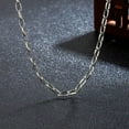 thumbnail image 7 of K-KED 925Sterling Silver Fashion Big O Links Chains Necklace for Men Women 3mm 20"-24"-22", 7 of 7