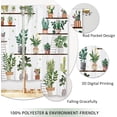 thumbnail image 4 of Boho Floral Kitchen Curtains Flower Green Plant Small Short Cafe Window Curtains Cactus Cottagecore Farmhouse Country Bathroom Window Drapes Treatment Tier Curtains 2 Panels (27.5x39 Inch), 4 of 6