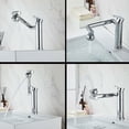 thumbnail image 3 of Modern Style Bathroom Tap, High-Purity Solid Brass Digital Display Faucet with Rotatable Water Tap, Comfortable Ergonomic Design for Kitchen Bathroom Sink Area, 3 of 5
