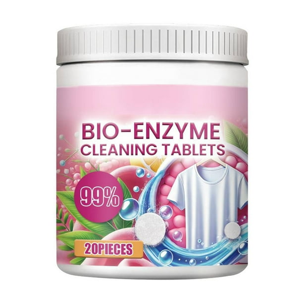 Popular! Multi-Purpose Bio-Enzyme Cleaning Tablets Powerful Decontamination Bio-Enzyme Cleaning Tablets Clothes Clothes Shoes Clean And Clean With Easy And Clean Stains