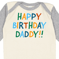 thumbnail image 4 of Inktastic Happy Birthday Daddy Boys or Girls Long Sleeve Baby Bodysuit, 4 of 5