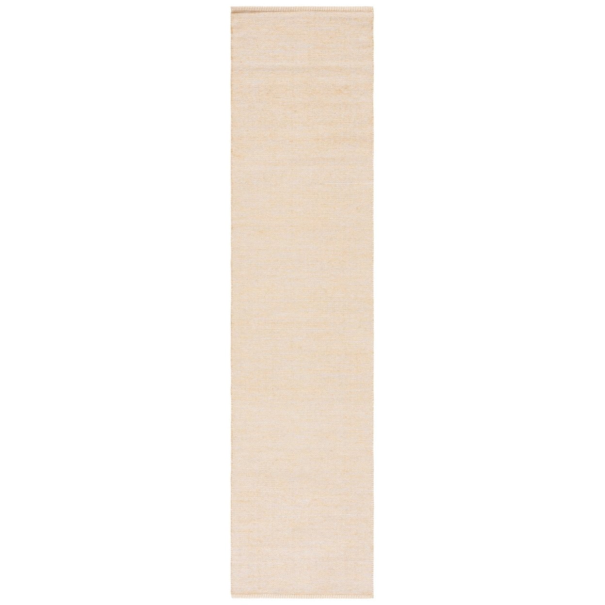 SAFAVIEH Montauk Cian Distressed Cotton Runner Rug, Yellow/Ivory, 2'3" x 9'