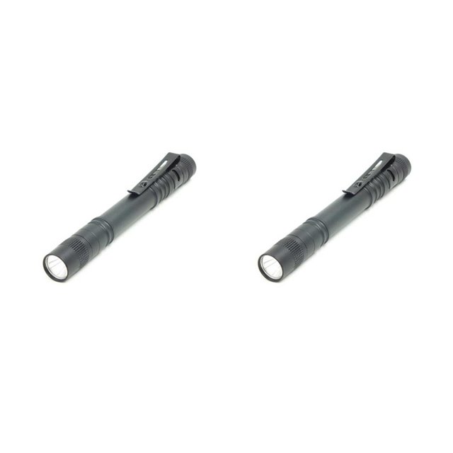 Naiovety Mini linterna de 5 piezas, funciona con pilas, de bolsillo, para acampar al aire libre, ciclismo, pesca, linterna de mano, lámpara de 8.8 cm 2Conjunto