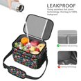 thumbnail image 4 of Lunch Box Pioneer Flower Floral Print Pattern Insulated Lunch Bag for Women Men,Medium Leakproof Lunchbox Cooler Bag Adjustable Strap,10 X 6.7 X 8 Inches, 4 of 6