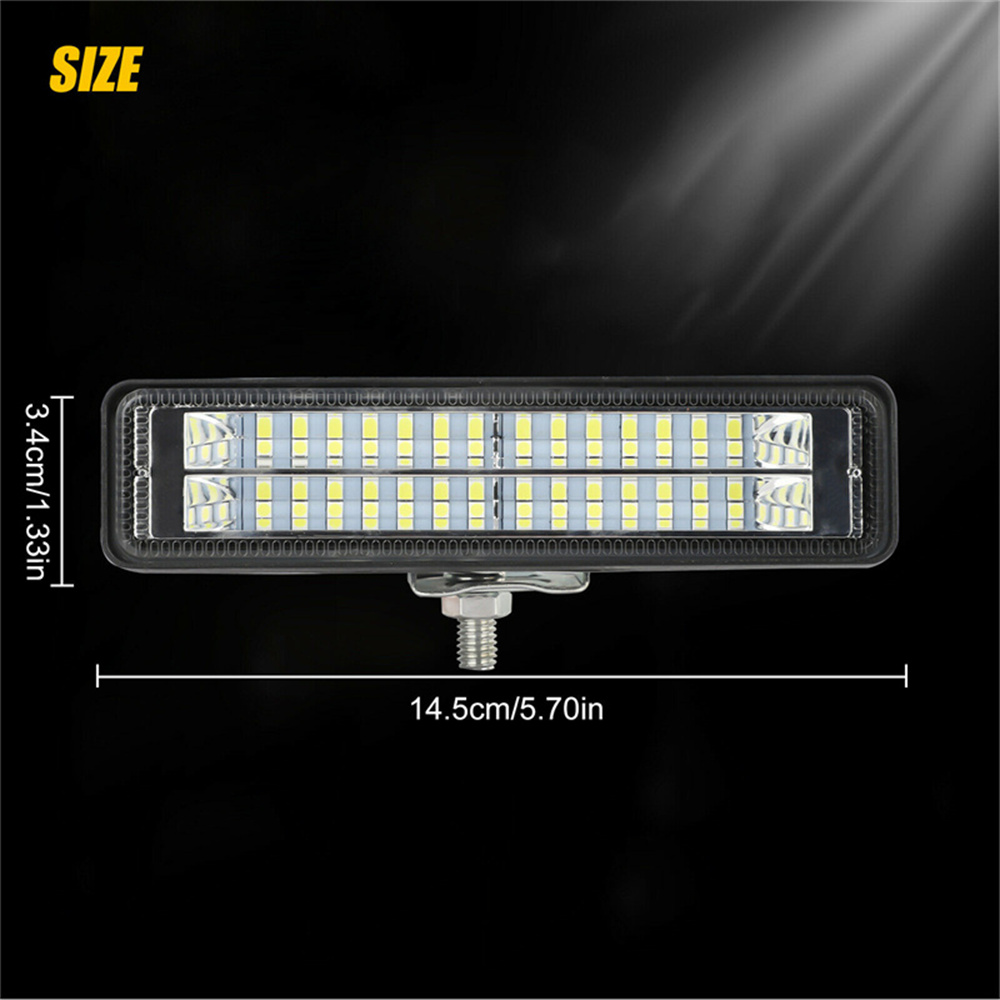 Jercoda 2 Pack 6 inch 3000LM LED Light Bar Flood Fog LED Light, 2pcs Headlight Off-Road Work Light for Cars Truck SUV ATV