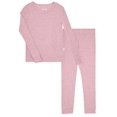 thumbnail image 3 of Sleep On It Girls Bamboo Viscoce 2-Piece Snug Fit Pajama Set (2-Pack) - Floral, Size 8, 3 of 9