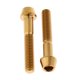 thumbnail image 2 of 1 par de tornillos de titanio Ti para bicicleta de montaña, portabotellas, soporte para cesta Dorado M6x35mm Zulema Tornillo de cabeza cónica cónica M6, 2 of 6