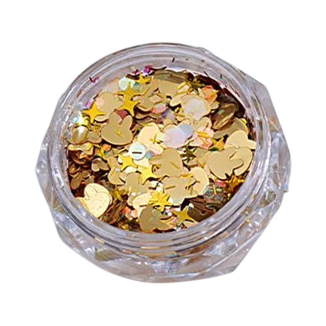 Brillo de uñas brillante, lentejuelas, decoración de uñas DIY, uñas para mujeres y niñas Estilo F