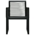 thumbnail image 2 of vidaXL Chaises de Jardin 2 Pcs Noir PVC Rotin, 2 of 5
