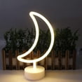thumbnail image 3 of TIMIFIS Moon Neon Light Round Base Battery LED Modeling Lamp Neon Lamp Wholesale Home Decoration Decoration Lamp String Christmas Lighting Christmas Decoration Supplies, 3 of 6