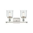 thumbnail image 2 of Innovations Lighting  Ballston Urban Bell - 2 Light 16" Bath Vanity Light Seedy/White and Polished Chrome Finish, 2 of 5