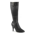 thumbnail image 2 of 4" Heel Knee Boot - Blk Faux Leather, 9, 2 of 2