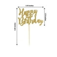 thumbnail image 3 of Efavormart 24 Pack | Glitter Gold Happy Birthday Cupcake Toppers, Cake Picks, Party Decoration Supplies, 3 of 11