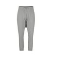 thumbnail image 6 of YABCSAZ Men's Hip Hop Baggy Harem Joggers Casual Loose Solid Athletic Pants Fall Winter Warm Trousers Low Crotch Drawstring Pockets Sweatpants for Workout, Jogging, Running,Sports, 6 of 6