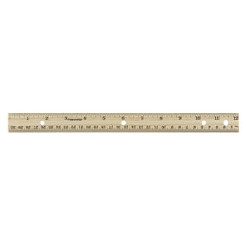 Fiskars 12" Wood Ruler, Inches and Centimeters